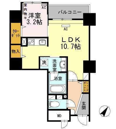 リーブル 博多駅前の間取り