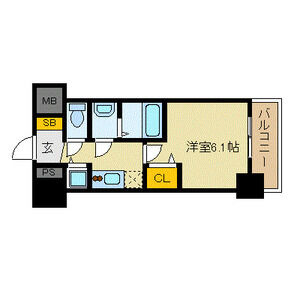 プレサンス新大阪ザ・シティの間取り