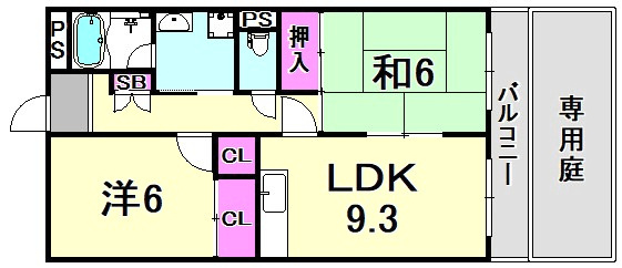 レガシー塚口の間取り