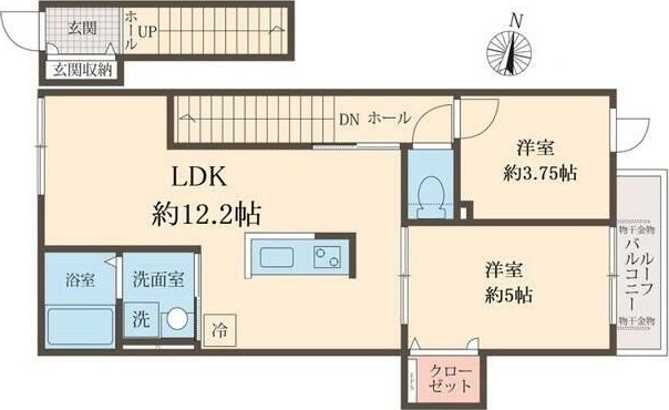 カーム　カモミールの間取り