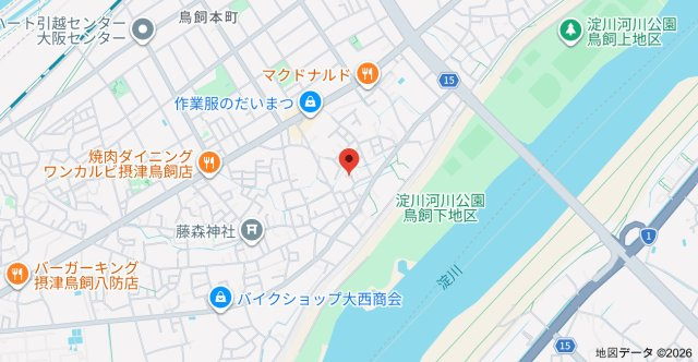 ソフィアコート鳥飼A棟の地図