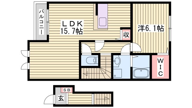 ファミールモノモリの間取り