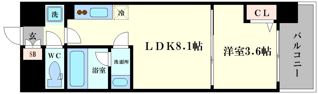 アーバネックス難波WESTの間取り