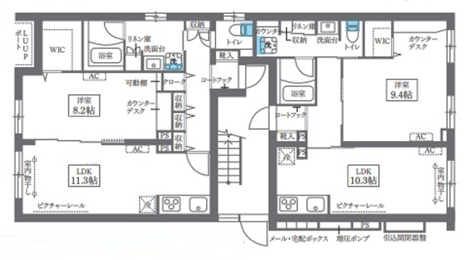 COCOCUBE大森西東邦医大通りの区画図|1階区画図
