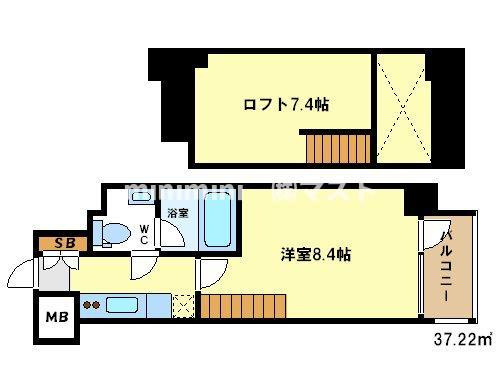 リセス大阪イーストの間取り
