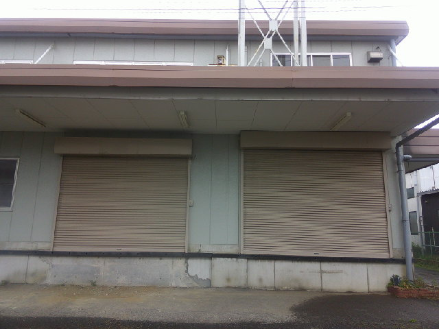 常総市豊田の倉庫の外観