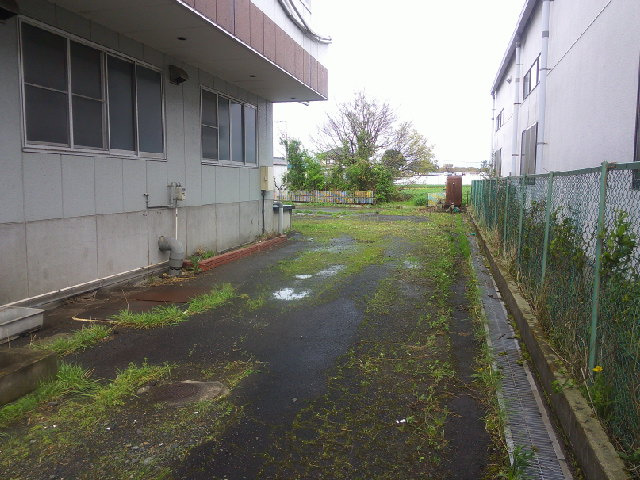 常総市豊田の倉庫の外観
