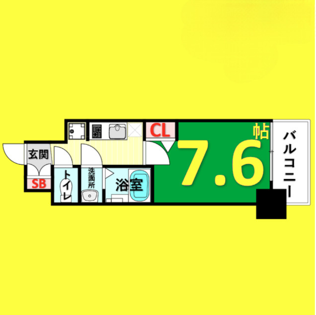 ディアレイシャス名古屋中村公園　名古屋市賃貸　仲介手数料無料の間取り