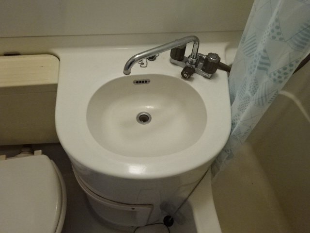ポストセイシンの洗面所