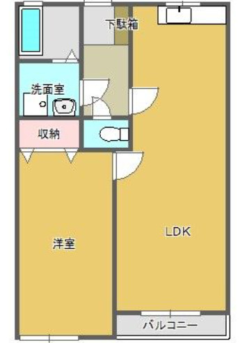 サンライズ上津Ⅰの間取り