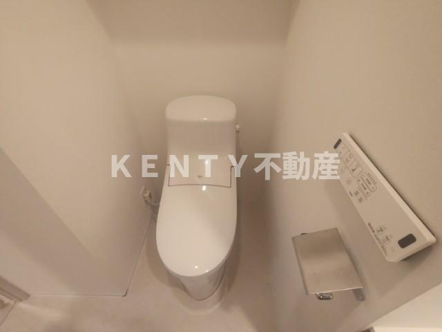 【トイレ】 | クオリタス南大井 | 落ち着いた色調のトイレです