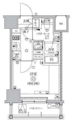 【間取り】 | クオリタス南大井 | 間取り図