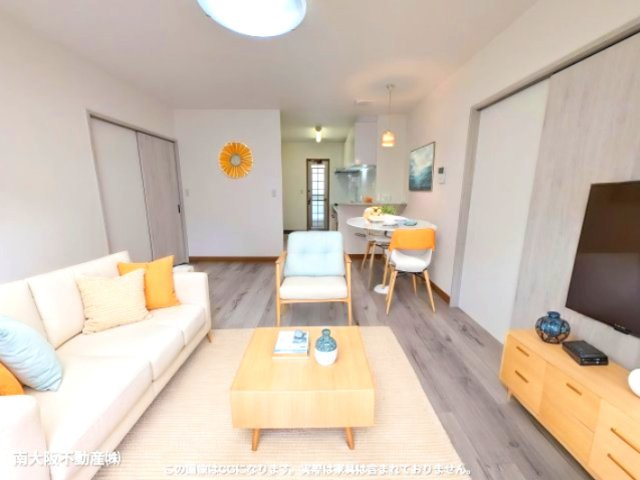 大阪市住之江区浜口西2丁目戸建の居間・リビング|家具を配置したイメージ画像です。