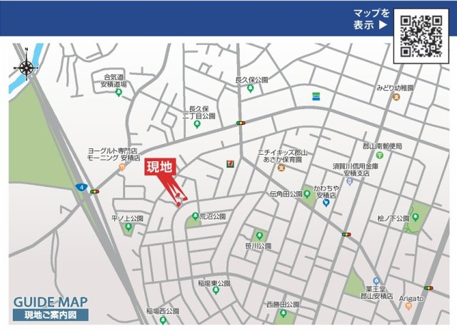 郡山市安積町南長久保１丁目2期　　　２号棟　　　安積第３小学校、安積第２中学区のその他|案内図