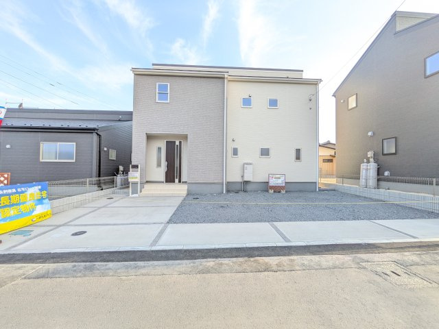 石岡市府中　第1　新築戸建て　2号棟の前面道路含む現地写真|現地案内会開催中です！ 平日のご見学も可能です。 お気軽にお問い合わせください♪ 【リアライズ不動産】 0297-86-8370まで♪