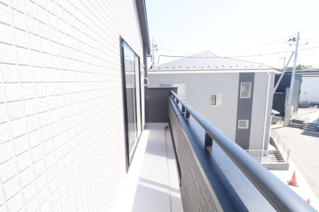 郡山市安積町南長久保１丁目2期　　　３号棟　　　安積第3小学校、安積第２中学区のバルコニー|西側バルコニー♪