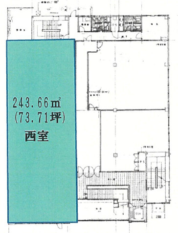 大津市真野１丁目の店舗一部の間取り