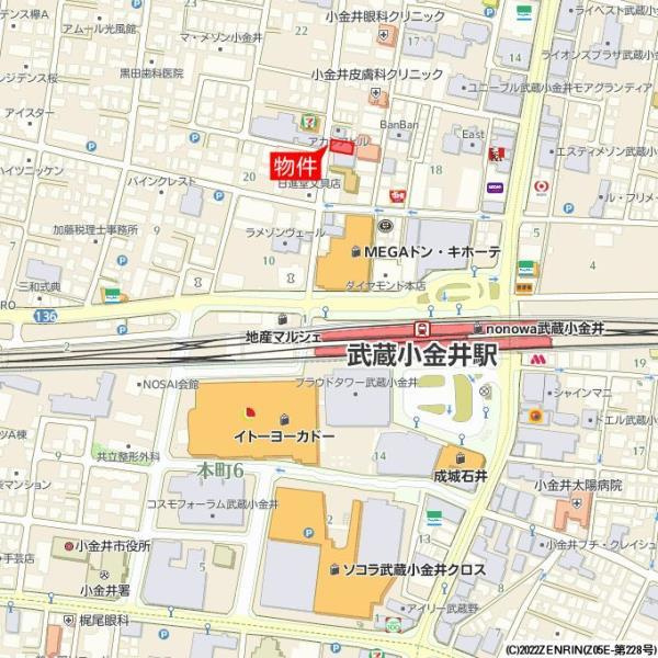 マノワール武蔵野の地図