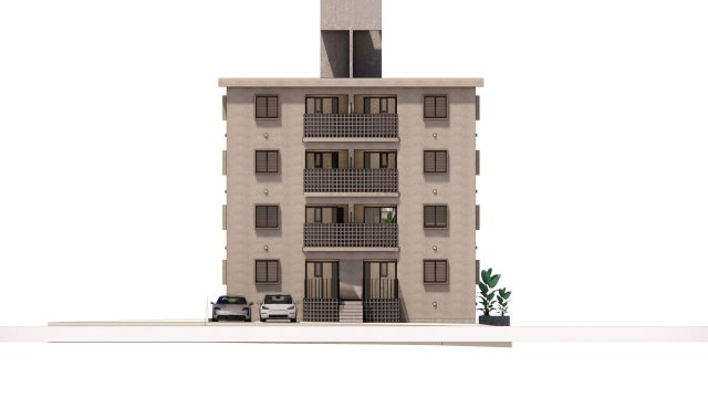 那覇市天久１丁目の賃貸マンションの外観パース