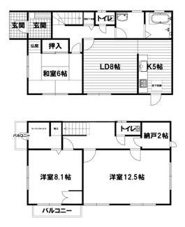 【間取り】 | 丹波篠山市今田町下立杭　戸建て