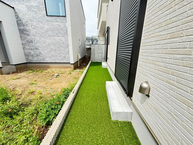 沼津市東熊堂の新築一戸建の庭