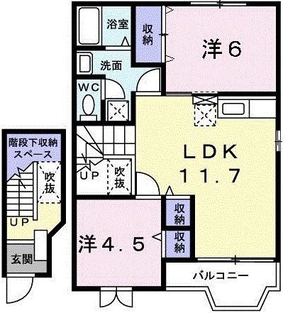 クレストール２１の間取り
