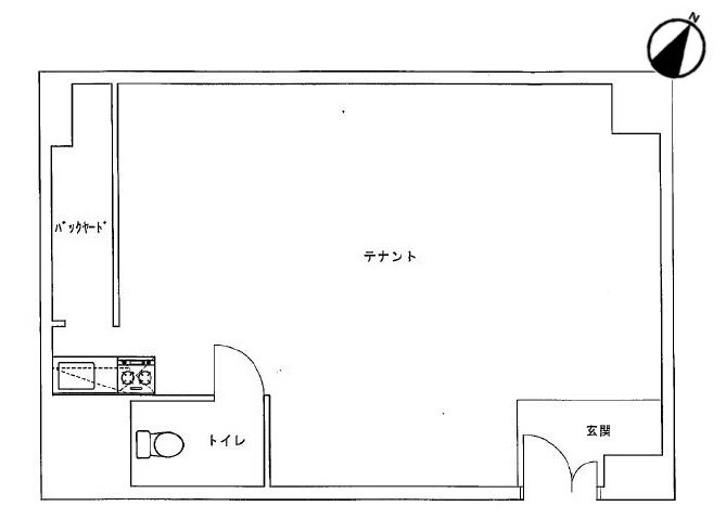 大津市本堅田４丁目の店舗事務所の間取り
