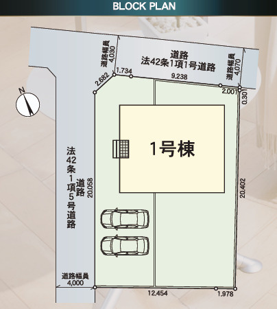 那珂市中台第２の区画図|区画図です。