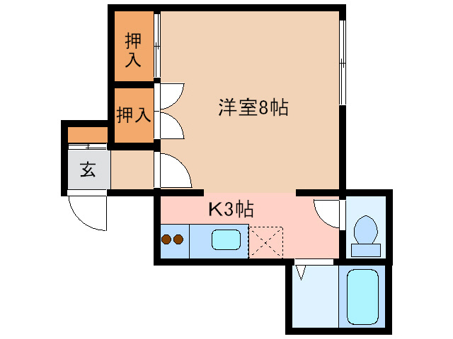 ビューハイツ古田の間取り