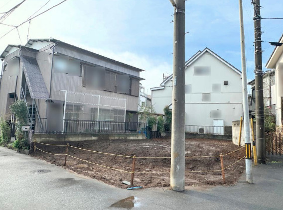 土地/新座市大和田５丁目の外観|二面接道の準角地