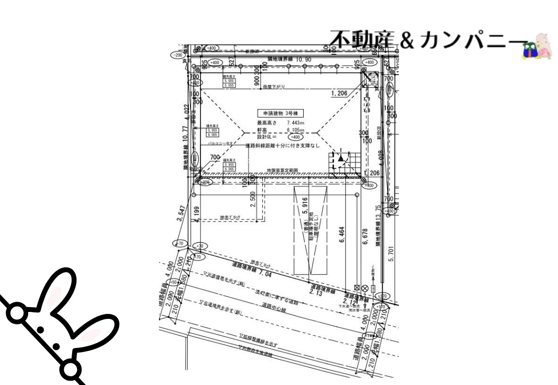 クレイドルガーデン星岡第1-3号棟　松山市星岡三丁目新築戸建の区画図