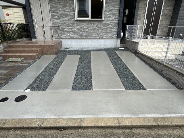 神戸市西区福吉台２丁目新築戸建１号地の駐車場