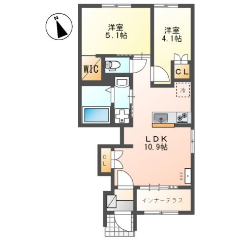 【間取り】 | （仮）南方３丁目賃貸アパート新築工事