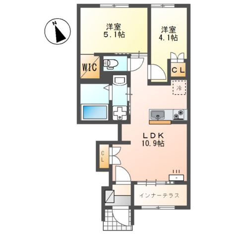 【間取り】 | （仮）南方３丁目賃貸アパート新築工事