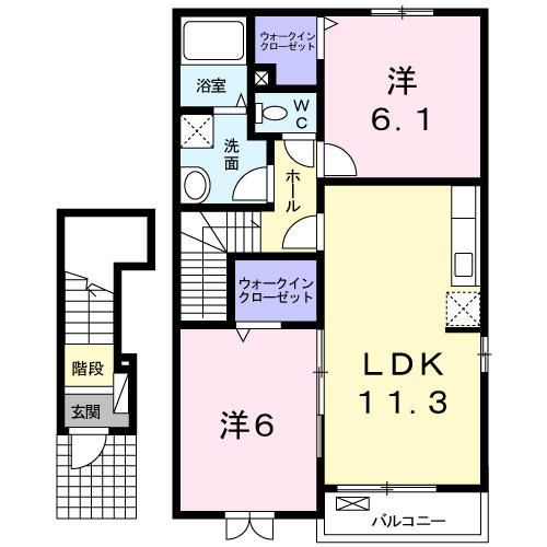 【間取り】 | クレメントカーサＢ