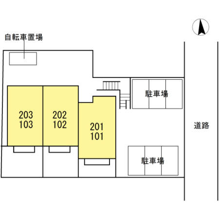 リバティ　ウィングフォレストの区画図