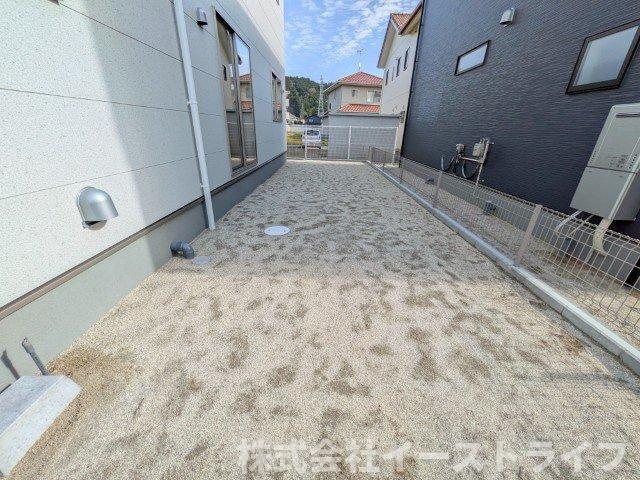 【新築戸建】　いわき市平下平窪2期　全5棟　長期優良住宅の庭|2号棟写真　ガーデニングや家庭菜園も楽しめる広いお庭が魅力です♫