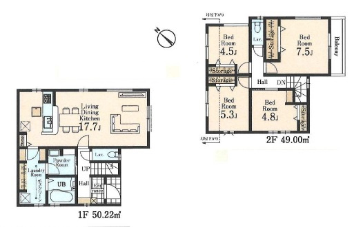 新築一戸建て　川越市中台２丁目