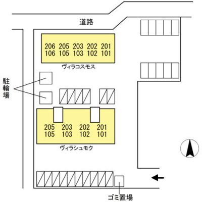 【区画図】 | ヴィラコスモス