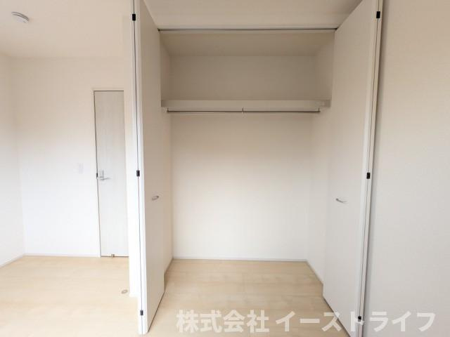 【新築戸建】　いわき市小名浜大原1期　全6棟　長期優良住宅の収納|4号棟写真　収納スペースが豊富です。全居室に収納が付いており、すっきり片づけることができ部屋を広く使うことができます。