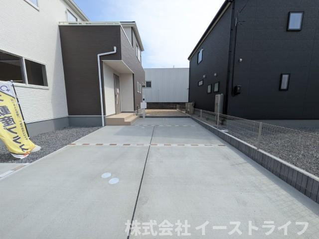 【新築戸建】　いわき市小名浜大原1期　全6棟　長期優良住宅の駐車場|4号棟写真　カースペースです。