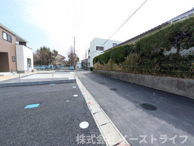 【新築戸建】　いわき市小名浜大原1期　全6棟　長期優良住宅の前面道路含む現地写真|南側4ｍ公道