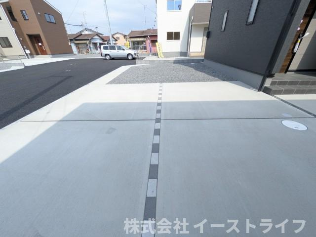 【新築戸建】　いわき市小名浜大原1期　全6棟　長期優良住宅の駐車場|5号棟写真　カースペースです。