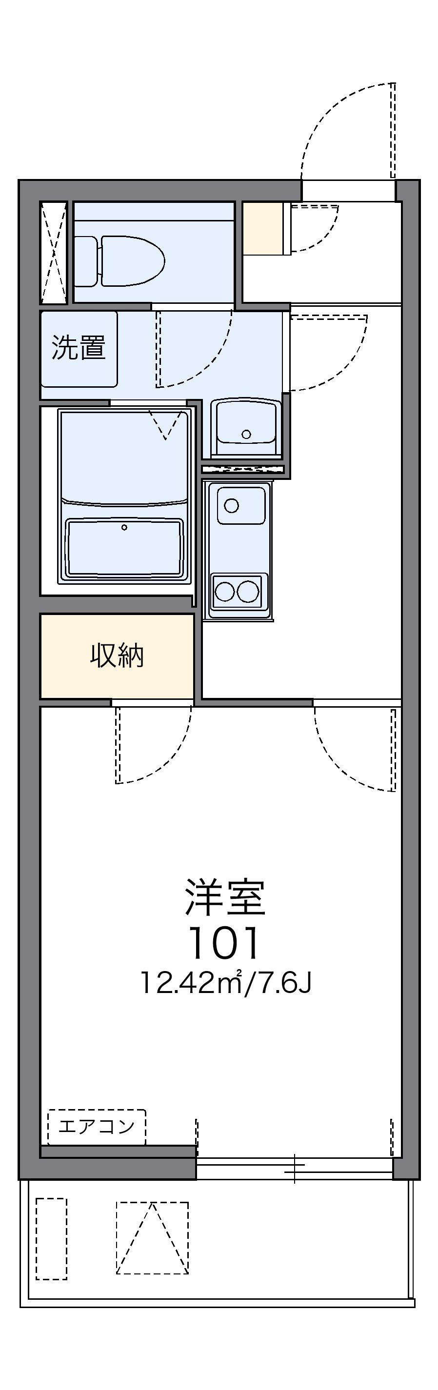 レオネクストラグレージュⅡの間取り