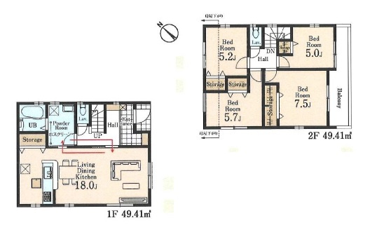 新築一戸建て　川越市中台２丁目