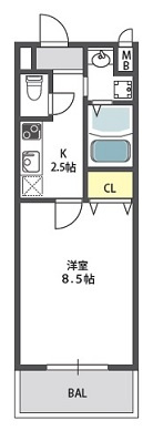 グローパレス鷹合の間取り