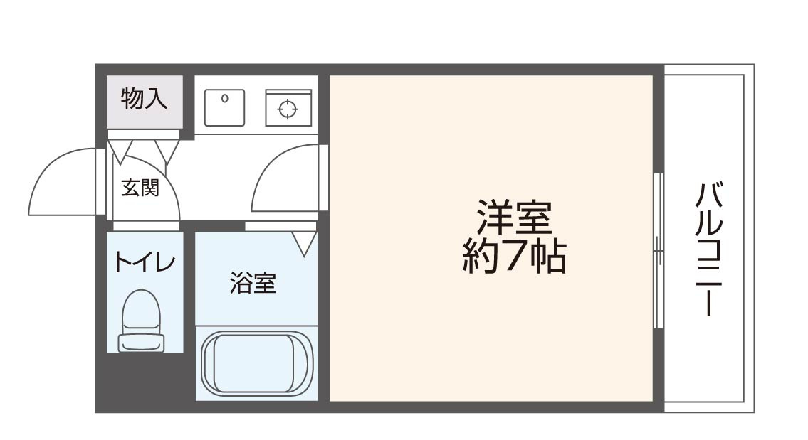 ＡＤＥＫＡ－Ｔ ( 近畿大学 一人暮らし )の間取り