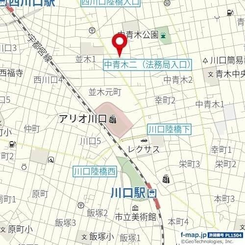 スマイラス川口並木の地図