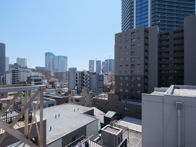 ライオンズマンション月島第２の展望|ライオンズマンション月島第２：南西向きにつき陽当り良好！