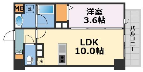 ミラージュパレス天王寺堀越町の間取り